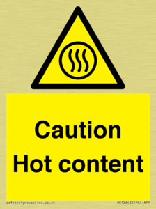 Caution Hot content
